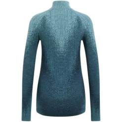 T-shirt Femme Turtle Neck Performance Warm Blackcomb Provincial Blue - Tee Shirt Ml