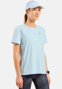 T-Shirt Femme Zeroweight Chill-tec Baby Blue - Tee Shirt Mc | Odlo