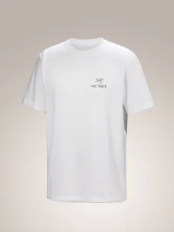 T-shirt Kragg Sl Cotton Bird Word White Light Black | Arcteryx