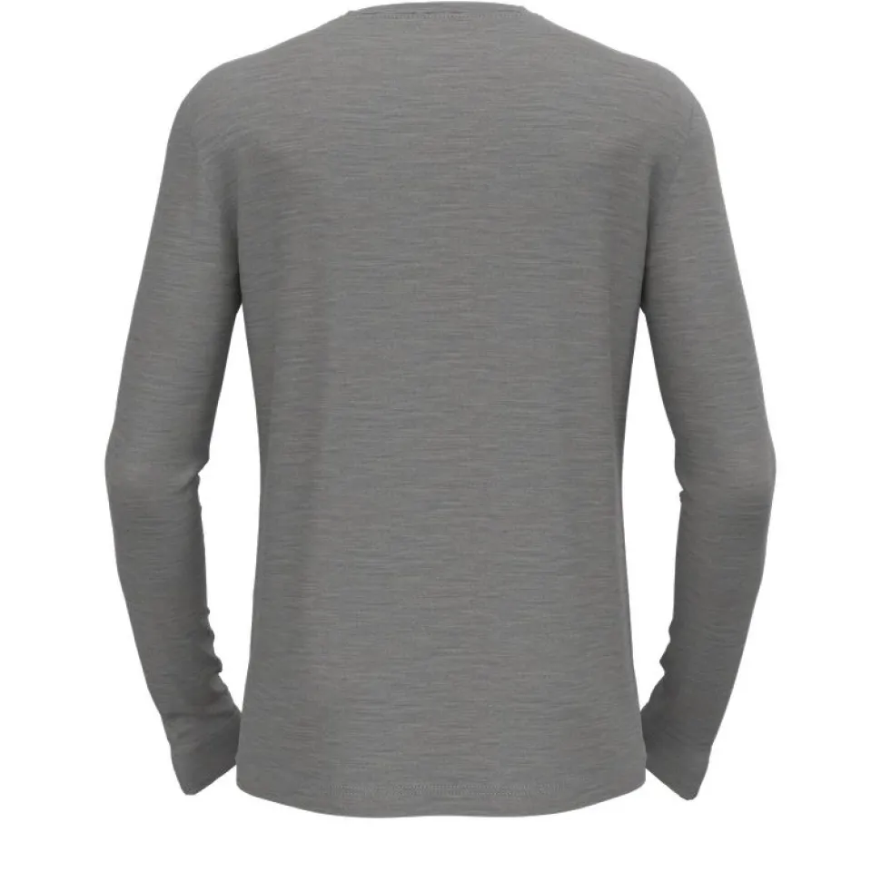 T-shirt Merino 200 Steel Grey Melange - Tee Shirt Ml | Odlo