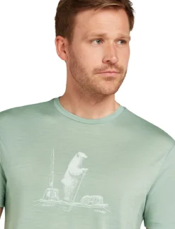 T-shirt Merino 150 Tech Lite Pol Paddle Moss | Icebreaker