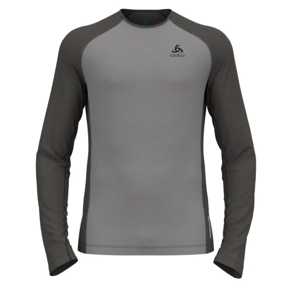 T-shirt Natural Performance 150 Grey Melange - Tee Shirt Ml | Odlo