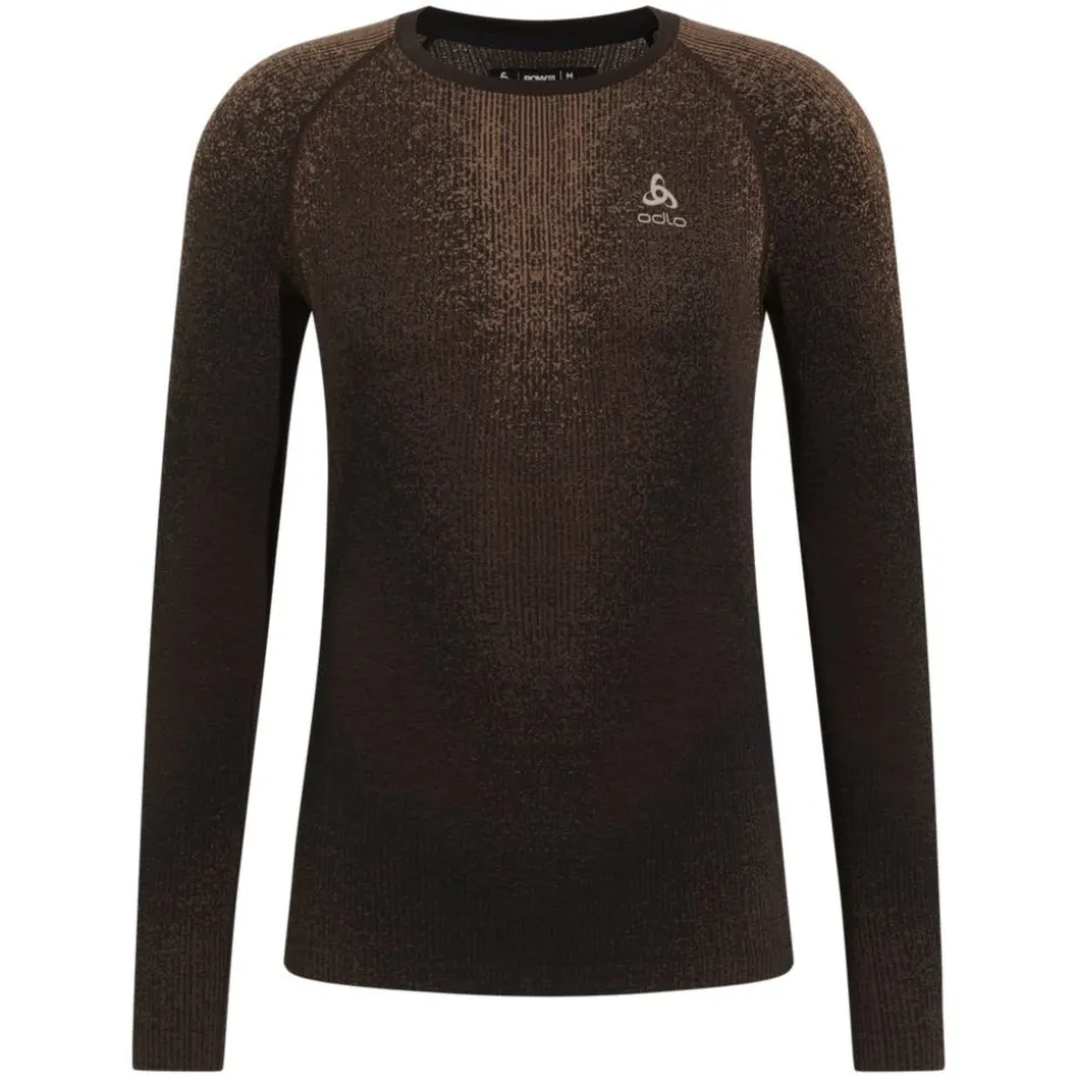 T-shirt Performance Warm Blackcomb Fudge - Tee Shirt Ml | Odlo