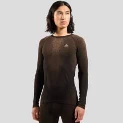 T-shirt Performance Warm Blackcomb Fudge - Tee Shirt Ml | Odlo