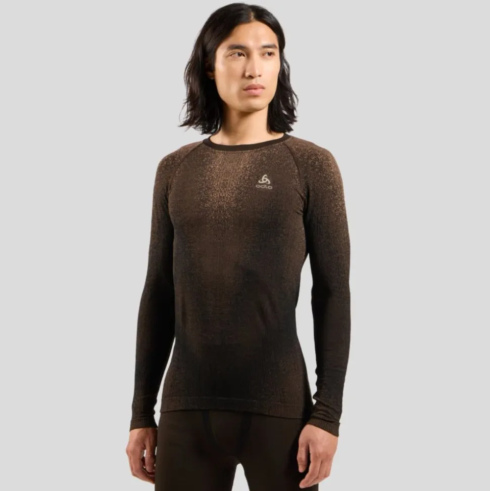 T-shirt Performance Warm Blackcomb Fudge - Tee Shirt Ml | Odlo