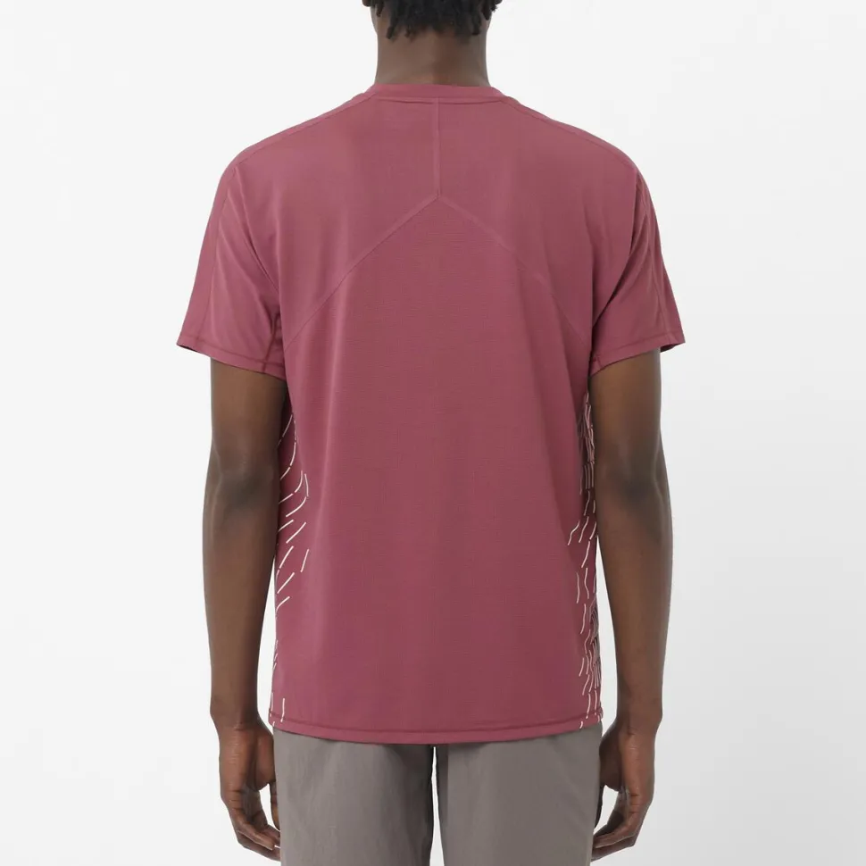 T-shirt Sense Aero Gfx Nocturne Whisper White - Tee Shirt Mc | Salomon