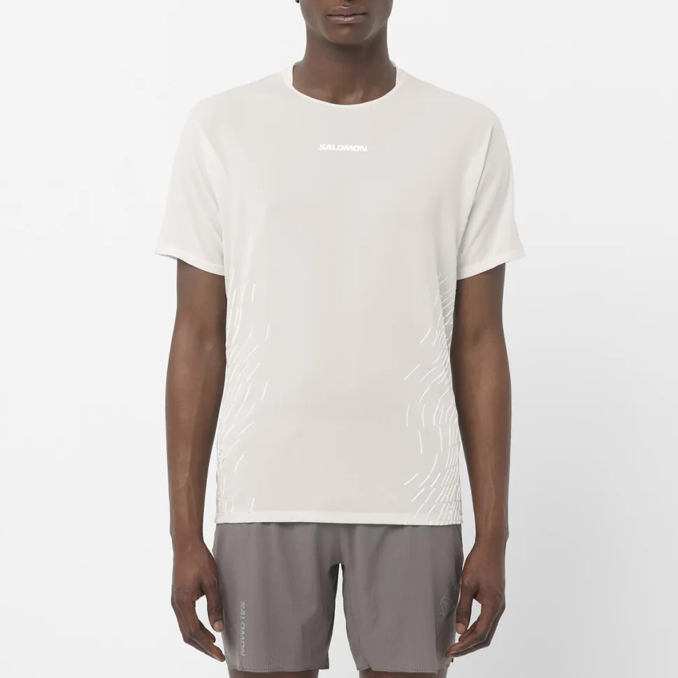 T-shirt Sense Aero Gfx Whisper White - Tee Shirt Mc | Salomon
