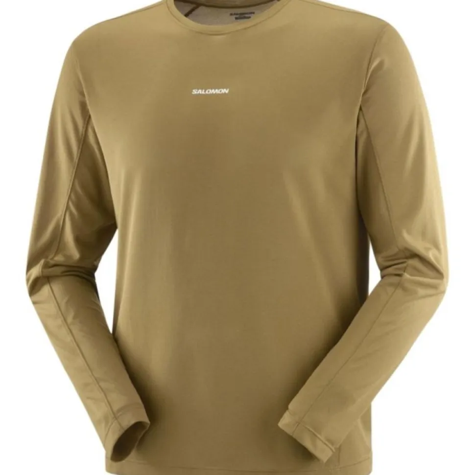 T-shirt Shkout Core Brilliant Olive - Tee Shirt Ml | Salomon