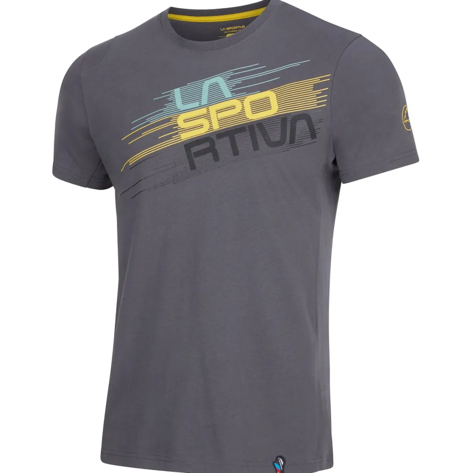 T-shirt Stripe Evo Carbon / Moss - Tee Shirt Mc | La Sportiva