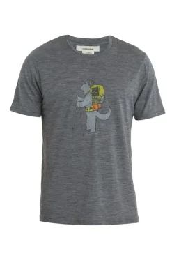 T-shirt Tech Lite II Tech Head Gritstone - Tee Shirt Mc | Icebreaker