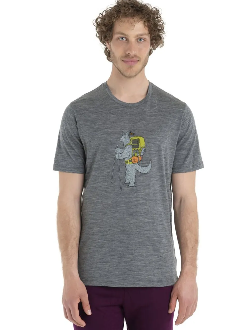 T-shirt Tech Lite II Tech Head Gritstone - Tee Shirt Mc | Icebreaker