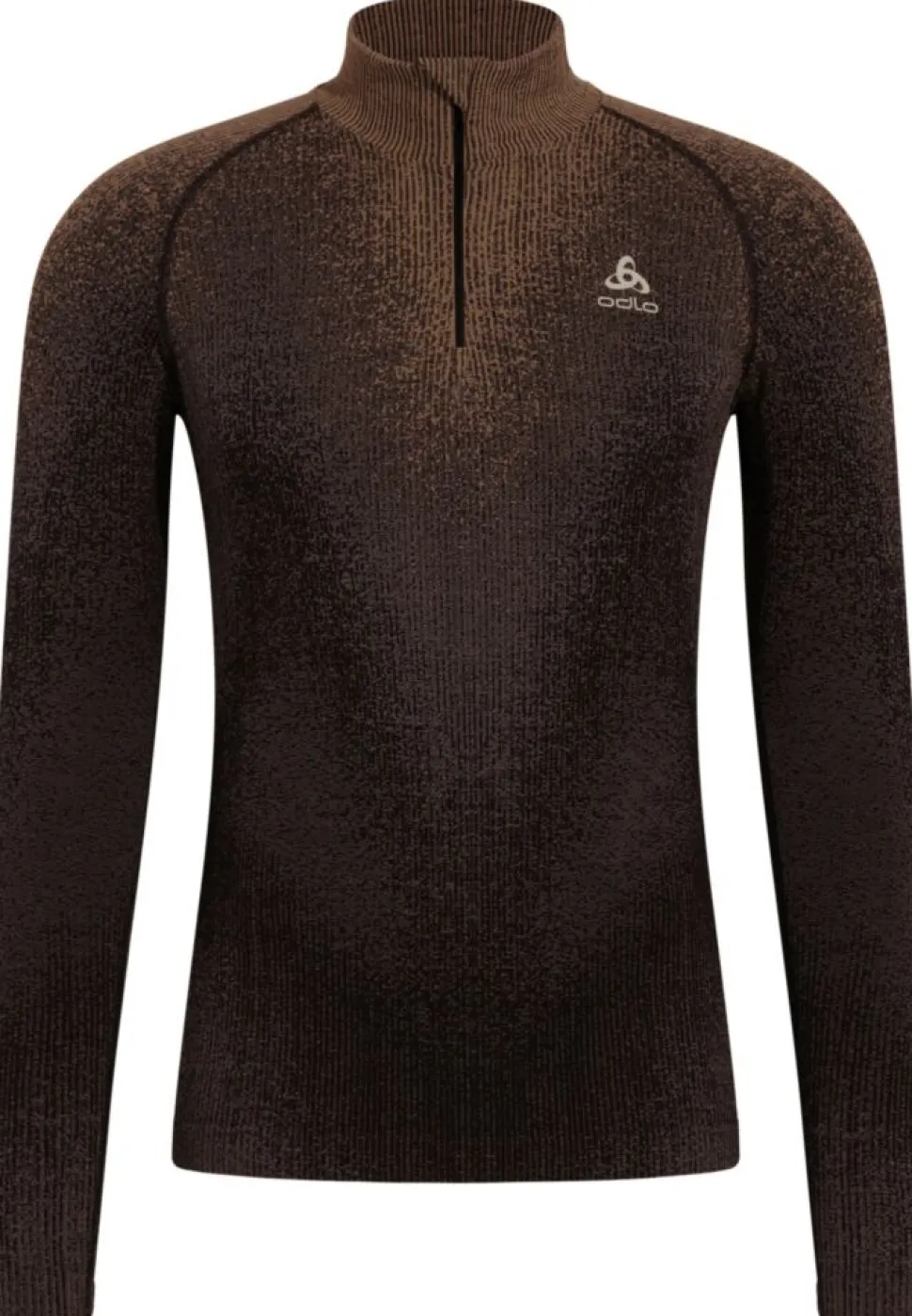 T-shirt Turtle Neck Performance Warm Blackcomb Fudge | Odlo