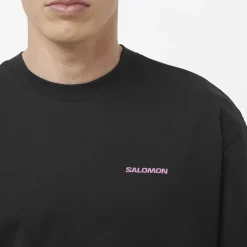 T-shirt Wild Rays Deep Black - Tee Shirt Mc | Salomon