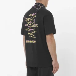 T-shirt Wild Rays Deep Black - Tee Shirt Mc | Salomon
