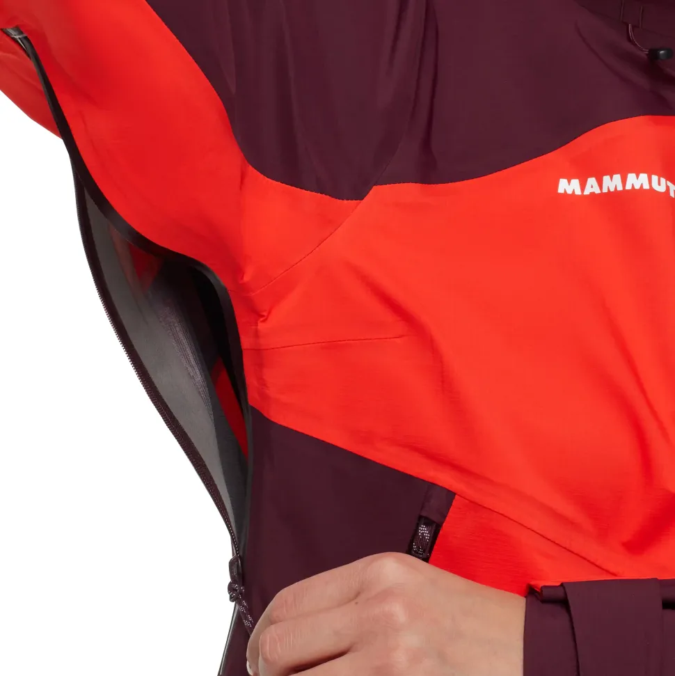 Veste F Alto Guide Hs Hooded Red Vin - Veste | Mammut