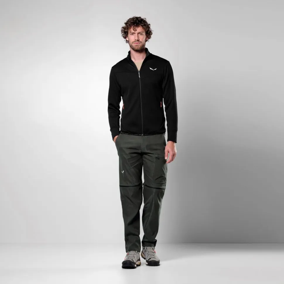 Veste Polaire Puez Waffle Hybrid Black - Polaire | Salewa