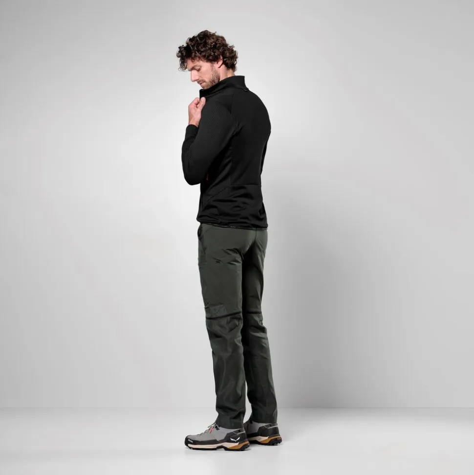 Veste Polaire Puez Waffle Hybrid Black - Polaire | Salewa