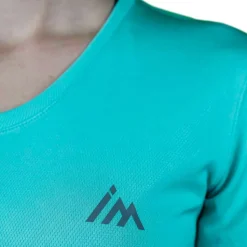 Vetement Running T-shirt Femme Trail+ Turquoise | Impulse Outdoor