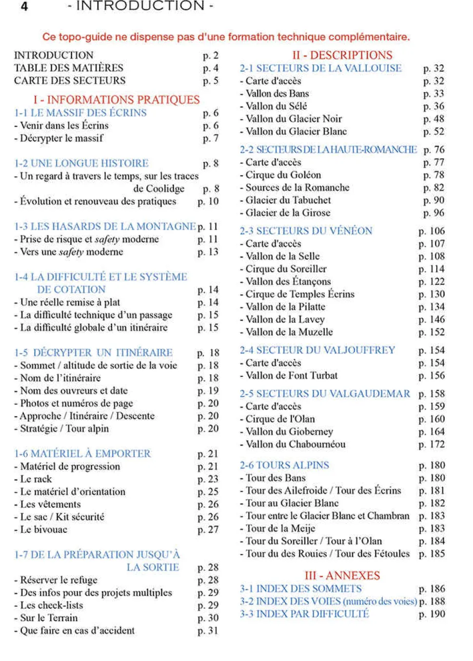 Voies Normales Et Classiques Des Ecrins | Editions Constant