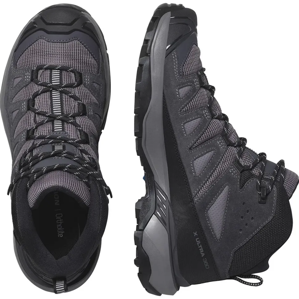 X Ultra 360 Leather Mid Gtx Shark Gray Femme - Chaussures | Salomon