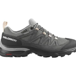 X Ward Leather Gtx Femme Vintage Gull / Black / Ebony | Salomon