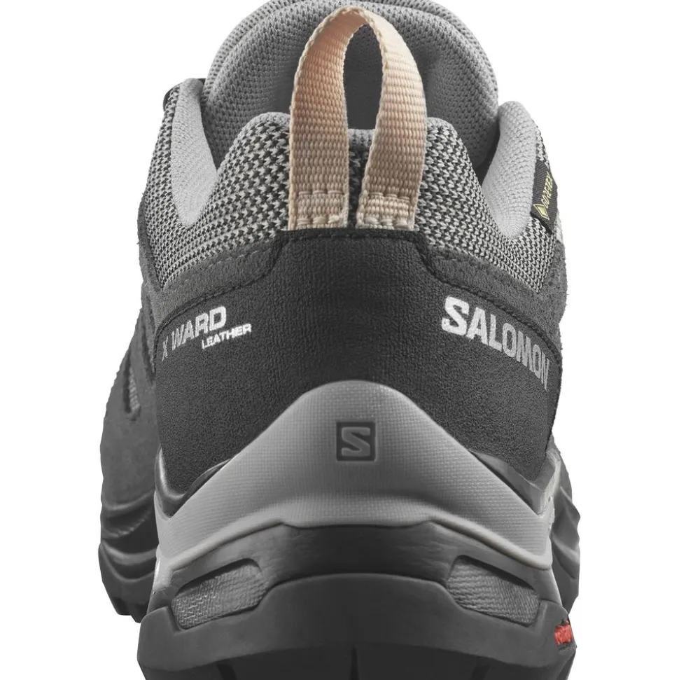 X Ward Leather Gtx Femme Vintage Gull / Black / Ebony | Salomon