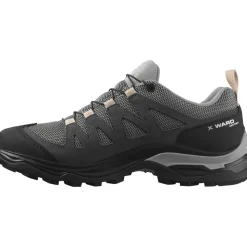 X Ward Leather Gtx Femme Vintage Gull / Black / Ebony | Salomon